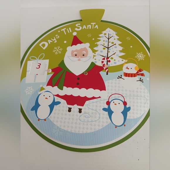 Other - Christmas Countdown Santa Placemat Or Wall Decor